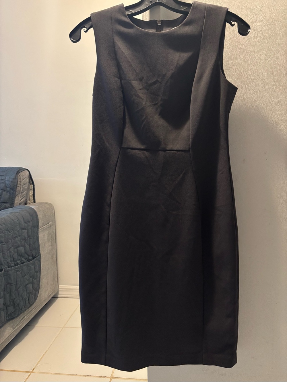 Calvin Klein Black Sleeveless Sheath Dress